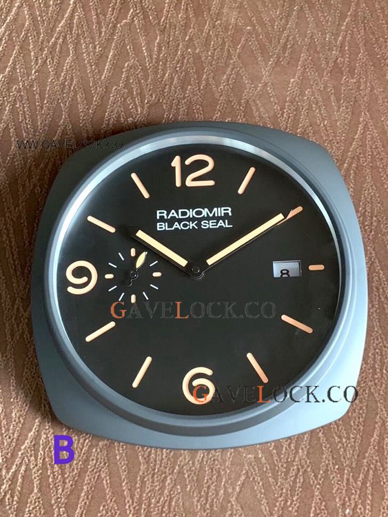 AAA Copy Panerai Radiomir Black Seal Green Markers Wall Clock PAM00287